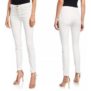 MOTHER NWOT Women's Skinny Jeans White Sz 24 (12”waist stretch to 14”) Inseam 27